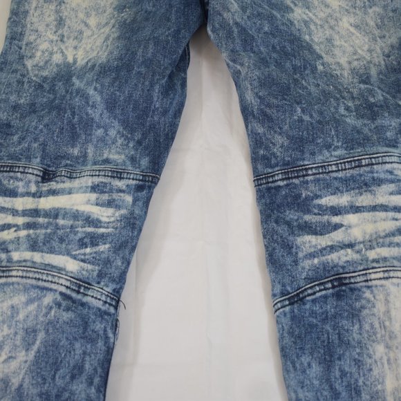 Men’s Focus Company Co Distressed Acid Washed Demin Skater Jeans size 34x32 - Picture 10 of 11